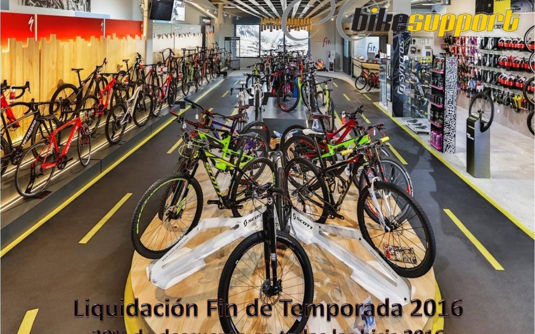 ¡DESCUENTOS DEL 30% EN TODAS LAS BICIS DEL 2016 POR LIQUIDACIÓN DE TEMPORADA!